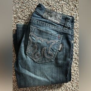 Miss Me Women's Boot Cut Jeans - Dark Blue